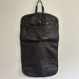 Canyon Outback Leather Goods Brown Genuine Bruno’s Memorial Logo Garment Bag